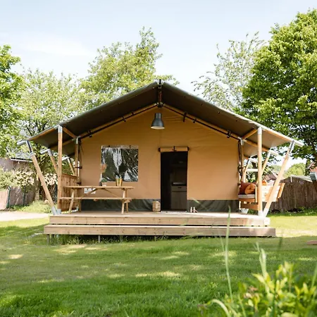 Luxury tent Comfort Safari Tent With Terrace On Nature In France Saint-Desire