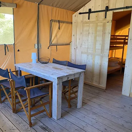 Comfort Safari Tent With Terrace On Nature In France Saint-Desire